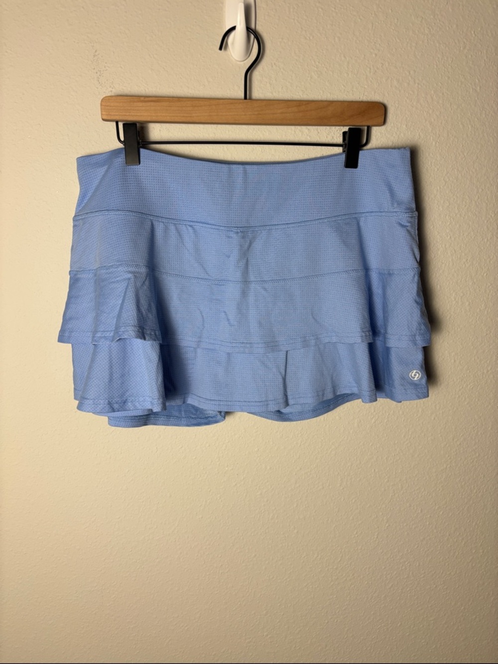 🌸Lija Ruffle Layered Skort Light Blue 12.5”